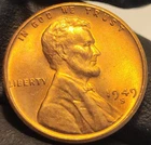1949 S Lincoln Wheat Penny! Uncirculated Condition Red!