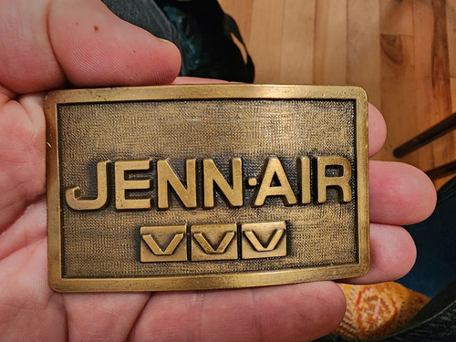 Vtg JENN-AIR Belt Buckle Jennair Appliance RARE VG
