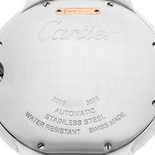 Cartier Ballon Bleu 42 Steel Rose Gold Mens Watch W2BB0004 Card 6