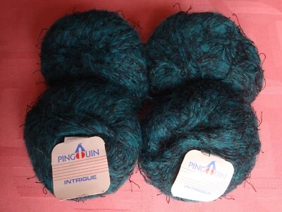 lot de 4 pelotes PINGOUIN intrigue mohair/acrylique/polyamide/laine - Photo 1/2