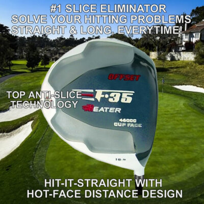 #1 LEFTHAND ANTISLICE GHOST OFFSET TITANIUM PGA DRAW DISTANCE CUSTOM GOLF DRIVER