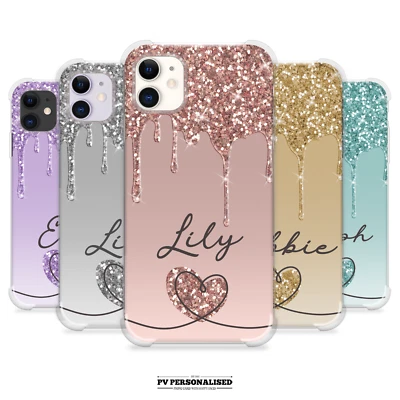 Personalised Phone Case Name Shockproof Cover For iPhone 11 12 13 14 15 XR 16