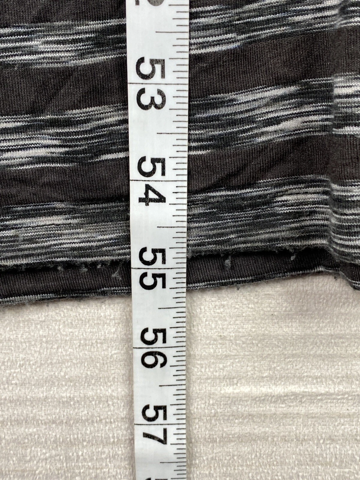 Michael Kors Maxi Abito Donna XS Nero Grigio Righe Zip Manica Corta Spacchi