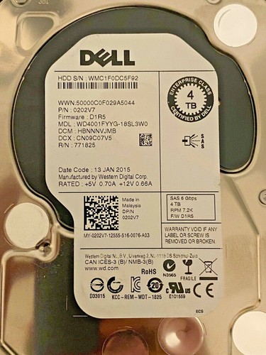 46W0979 IBM Lenovo 4TB 7.2k 6Gb/s SAS 3.5 inch LFF Hard Drive HDD