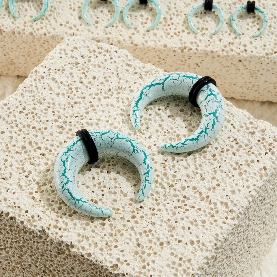 18Pcs 14G-00G Septum Pincher Tapers Buffalo Ear Gauges Kit Stretching for Nose - Image 4 of 4