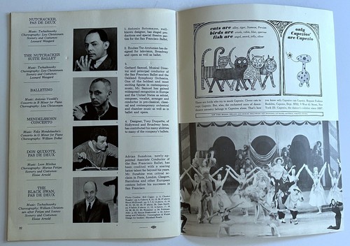 THE SAN FRANCISCO BALLET circa 1962 PICTORIAL SOUVENIR PROGRAM - Picture 6 of 6
