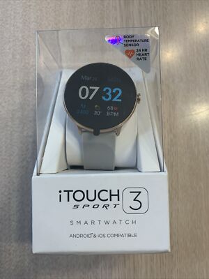 I TOUCH SPORT 3 SMARTWATCH FITNESS TRACKER BRAND NEW