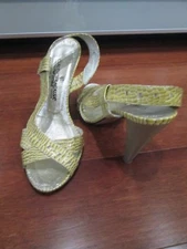 Claudio Fracassa Snakeskin Slingbacks Size 38 / 8