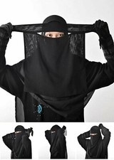 Nouveau Hijab~Voile Musulman Niqab Hijab Femme~Burqa Islamique~Niqab 1 couche