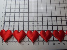 1m - Satin Lace Heart Motif - Ribbon,Appligue,Trimmings,Baptism Decorations