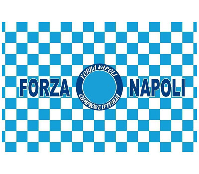 Bavaglino SSC Napoli 'Forza Napoli Sempre' - 100% Cotone, Con Velcro