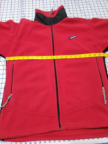 Patagonia Regulator Polartec para hombre lana gofre talla mediana rojo y negro - Imagen 5 de 18