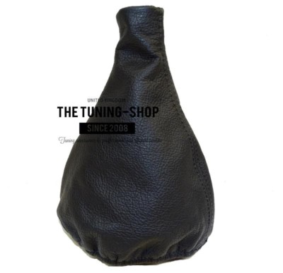 1982-1985 Porsche 924 Manual Shift Boot Shift Boot Black Italian Leather Red 944 Logo Embroidery The Tuning-Shop Ltd For Porsche 944 1982-1989
