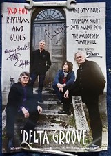 DELTA GROOVE - RHYTHM & BLUES SIGNED POSTER-MURDERERS NORWICH 29TH MARCH 2018