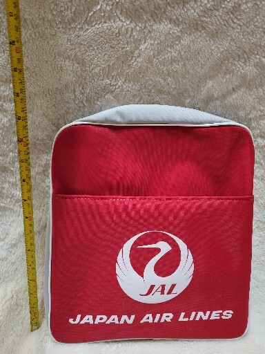 Vintage Japan Airlines Bag JAL Logo Nylon Travel Tote Bag Blue