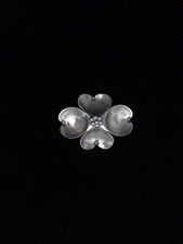 Vintage Dogwood Flower Sterling Silver Brooch...
