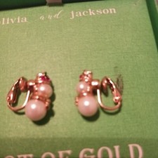 Vintage 1998 AVON "Snowman" Pierced Xmas Earrings Stud
