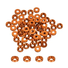 M3 Cone Cup Countersunk Washers,Anodized Aluminum Gaskets Cup Head Washer Gasket