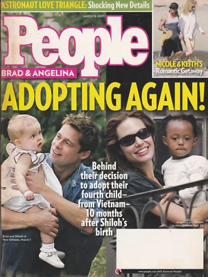Magazine People March 19 2007 Brad Pitt Angelina Jolie Nicole Kidman Keith - Image 1 of 4