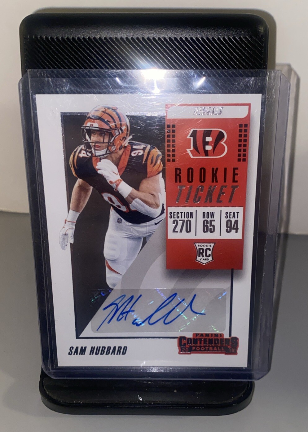 2018 Panini Contenders Sam Hubbard Rookies Ticket Variation Auto #270 Bengals🔥