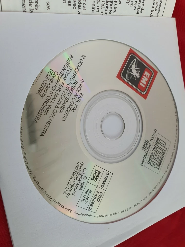 Kim Starer Violin Concertos Perlman Ozawa Boston Symph Orchestra Classical CD - Image 3 of 4