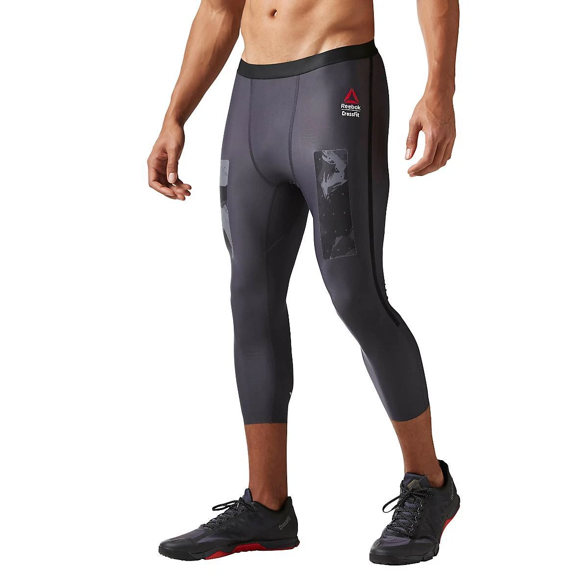 Reebok CrossFit Men's Compression 3/4 Training Leggings Lead