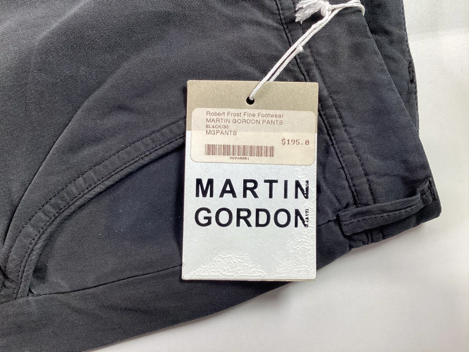 Мужские Martin Gordon черный хлопок смесь брюки 30 x 34 новый - Изображение 4 из 4