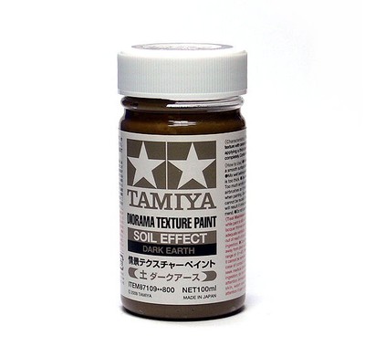 TAMIYA Model Paints & Finishes Diorama Texture Paint Soil Dark Earth 87109