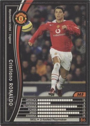 Cristiano Ronaldo Panini WCCF 2007-2008 Manchester United Japanese