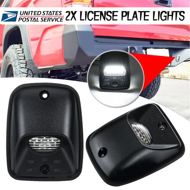 2PCS Car License Plate White LED Lights Lamp For Toyota 1995