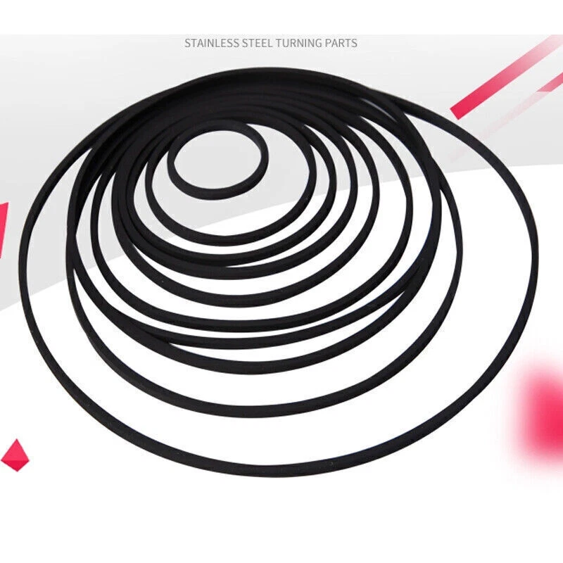 1.2mm Universal Mix Cassette CD Rubber Tape Machine Belt Square Type Belts Kits - Image 2 of 3