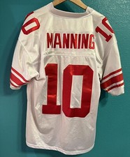 NEW YORK GIANTS ELI MANNING NFL FOOTBALL JERSEY MENS Size 50 Captains Patch