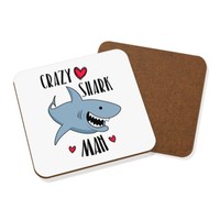 VerrüCkte Shark Mann Untersetzer GeträNke-Unterlage - Lustig