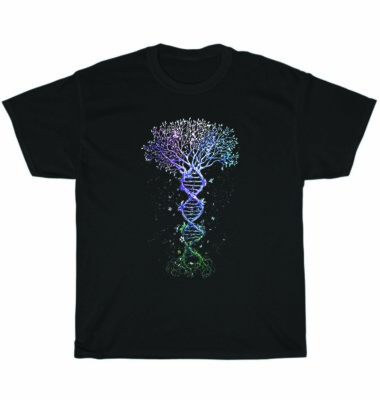 DNA Life Tree Science Genetics Biology Environment Lover T-Shirt Funny Tee Gift
