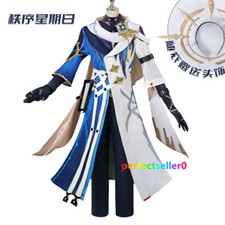 Honkai:Star Rail Sunday Suit Cosplay Costume Wig Shoes Boots Men Clothes Outfit