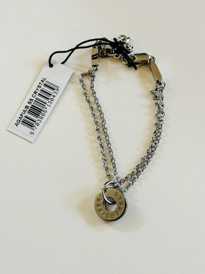 Dyrberg/Kern Dyrberg Kern Agafia Кристаллический Браслет с Подписью Посеребренный Дизайнер - Изображение 3 из 4