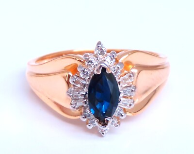 Saphir Diamanten Standard Kathedrale Ring 14kt**