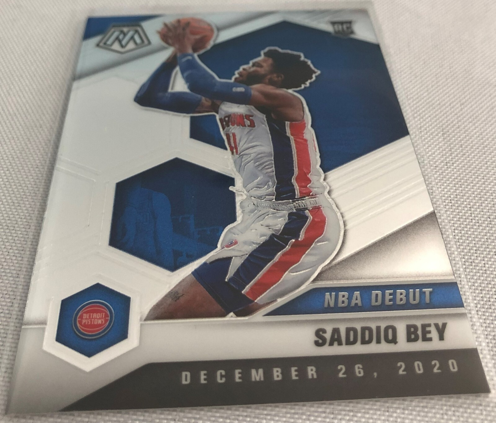 2020-21 Panini Mosaic Basketball Saddiq Bey Detroit Pistons Rookie #276