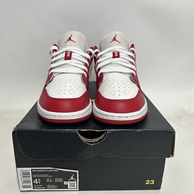Nike Air Jordan 1 Low GS “Gym Red” 553560-611 4.5Y/Women's 6 Worn