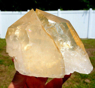 Lemurian Twin GOLDEN HEALER Quartz Soulmate Crystal Points Brazil For Sale 3449