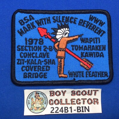 Boy Scout OA 1978 Section 2-B Conclave Order Of The Arrow Patch