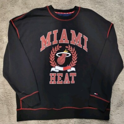 Men's XXL 2XL Miami Heat Tommy Jeans Peter French Terry Pullover Sweatshirt