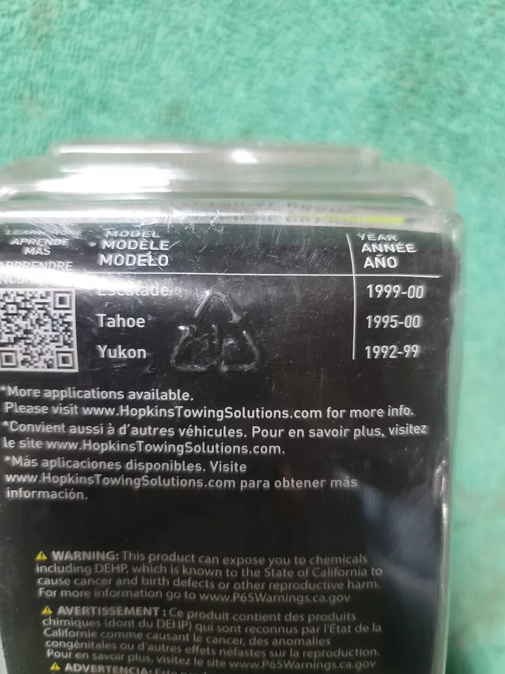 Arnés de cableado enchufable Hopkins Towing Solution 41125 vehículo a remolque. S29 Foto 2 de 2