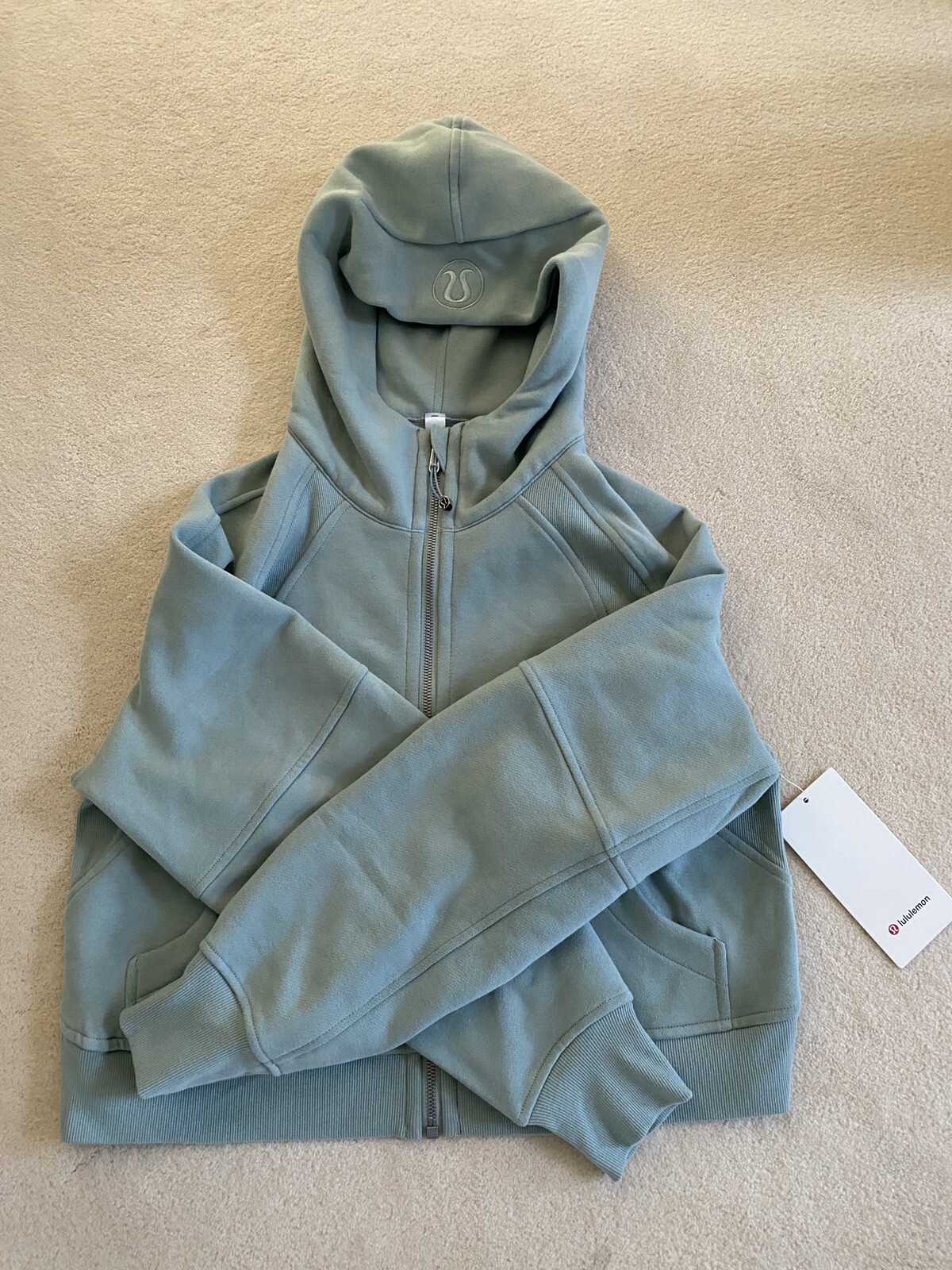 Lululemon Scuba Oversized Full Zip Silver Blue M/L NWT - Athletic apparel