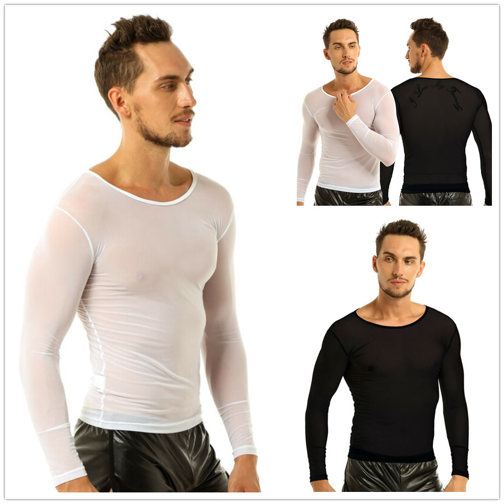 Sheer Mesh T-shirt Tops 