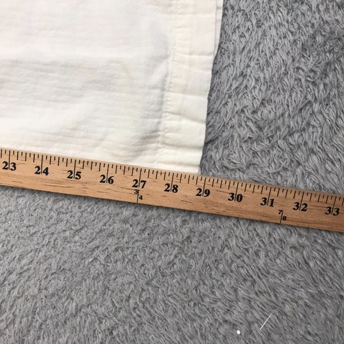 Pantalone Pilcro Anthropologie donna n.12 bianco misto lino gamba svasata - Foto 10 di 13