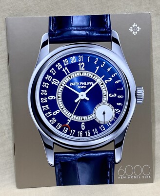 Patek Philippe 2015 Booklet 6000 Calatrava Self-Winding Date Second Subdial OEM/