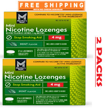 2 Pack - Member  s Mark Nicotine Mini Lozenge,Flavor: Mint 4 MG . 216 ct.