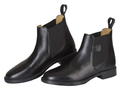 Kerbl Leather Classic Riding Ankle Boot, Black, Size 35
