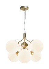 Ceiling Light Brass Ivona 6 White Nordlux 2112163035